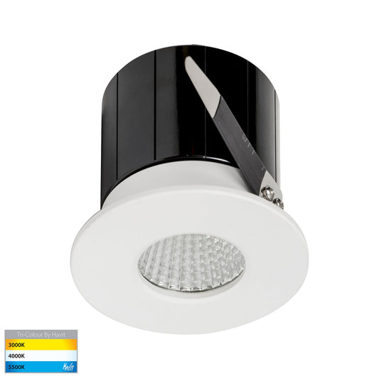 White Fixed Downlight 70mm Cutout