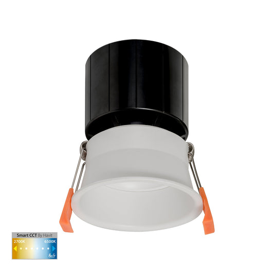 White Deep Fixed WIFI Downlight 76mm Cutout