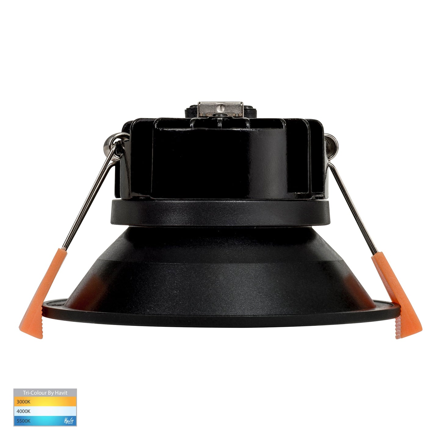 Black Fixed Pc Downlight 90mm Cutout HV5528t-Blk
