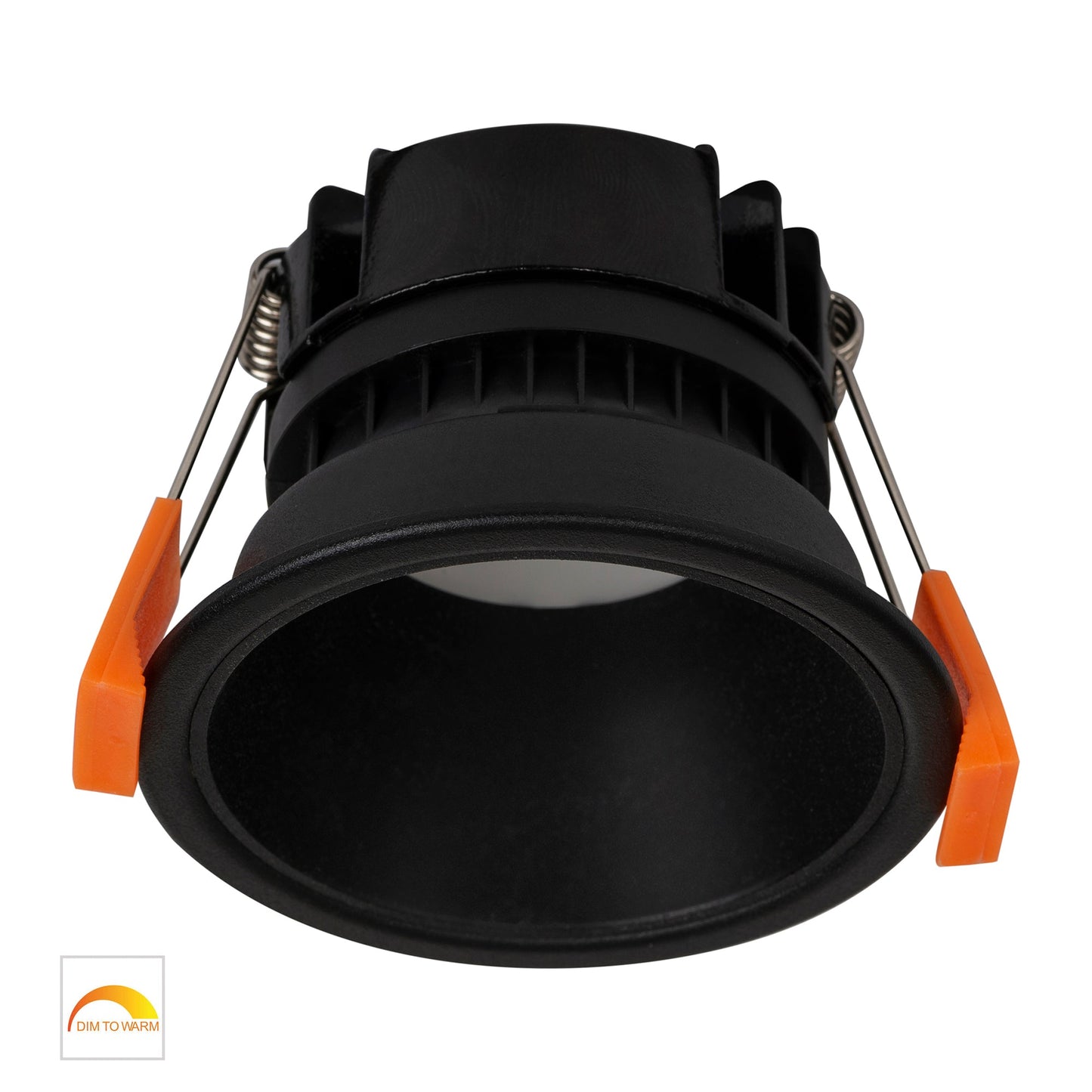 Black with Black Insert Fixed PC Downlight 76mm Cutout