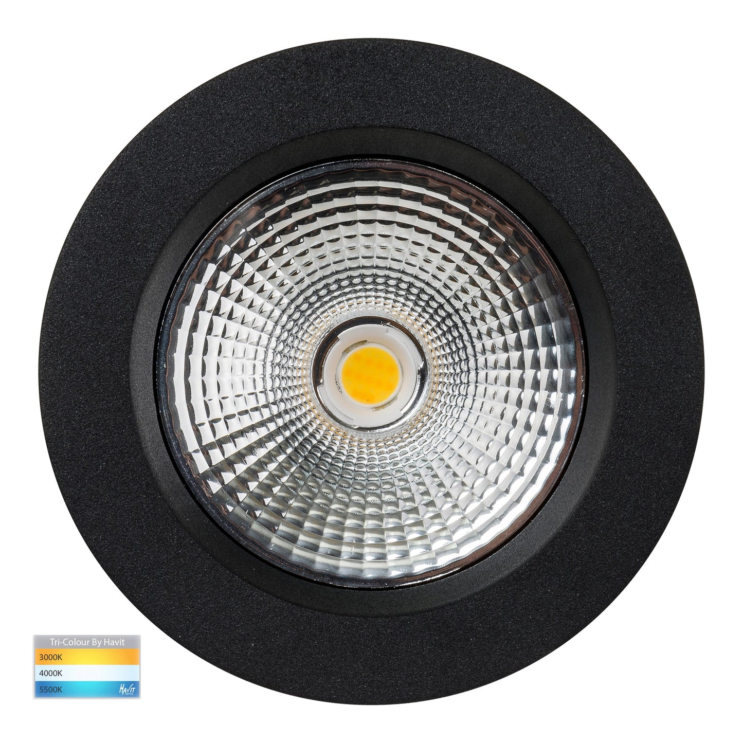 Black Downlight 90mm Cutout HV5530t-Blk