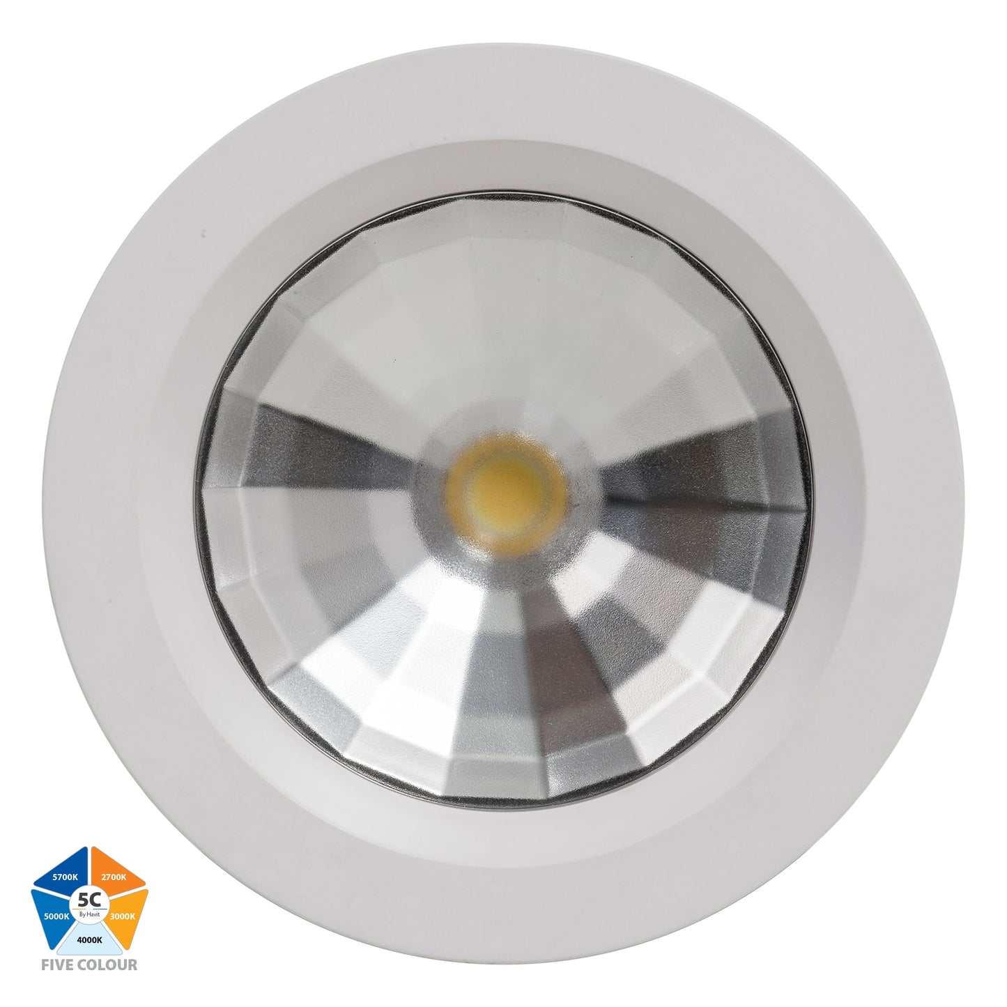 White Downlight 90mm Cutout HV5531t-Wht