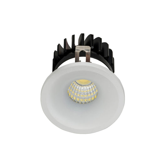 Niche White Round Mini Recessed Downlight 3w White 38mm Cut out
