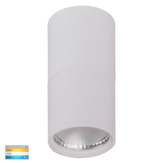 White Surface Mounted Round Downlight C/W Extension HV5802t-Wht-Ext