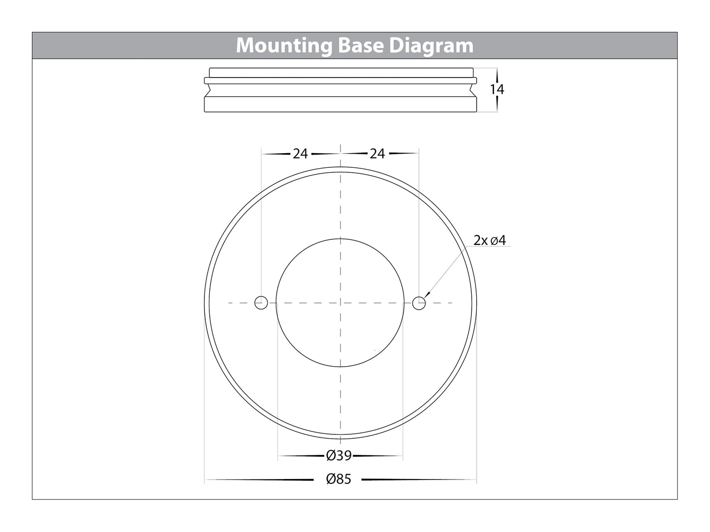Black Surface Mounted Rotatable Round Downlight HV5824t-Blk