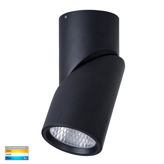 Black Surface Mounted Rotatable Round Downlight HV5824t-Blk