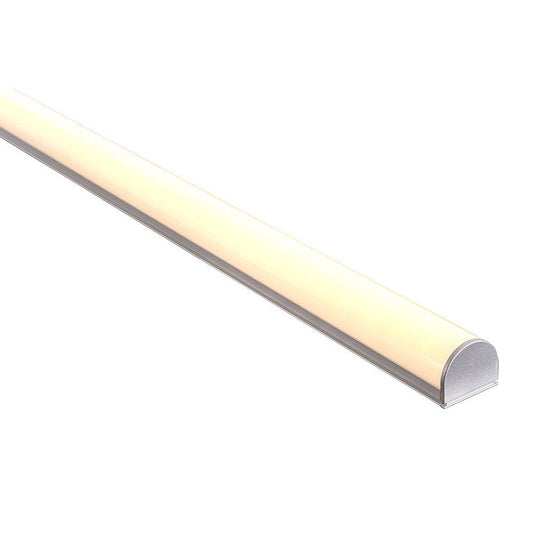Hv9690-2618 - Shallow Square Aluminium Profile With Rounded Diffuser