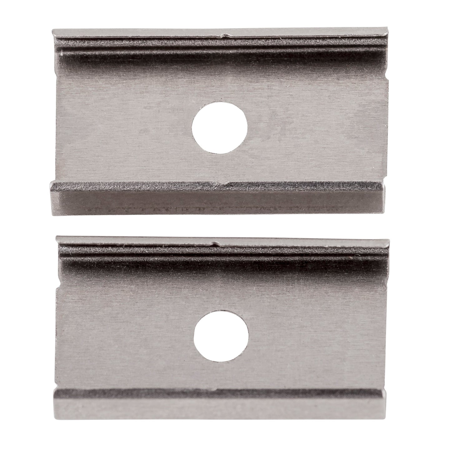 Shallow Square Aluminium Profile with Standard Diffuser per metre Supplied with 2x mounting clips per metre + 2x end caps per length