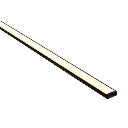 Hv9693-1707-Blk - Black Shallow Square Aluminium Profile