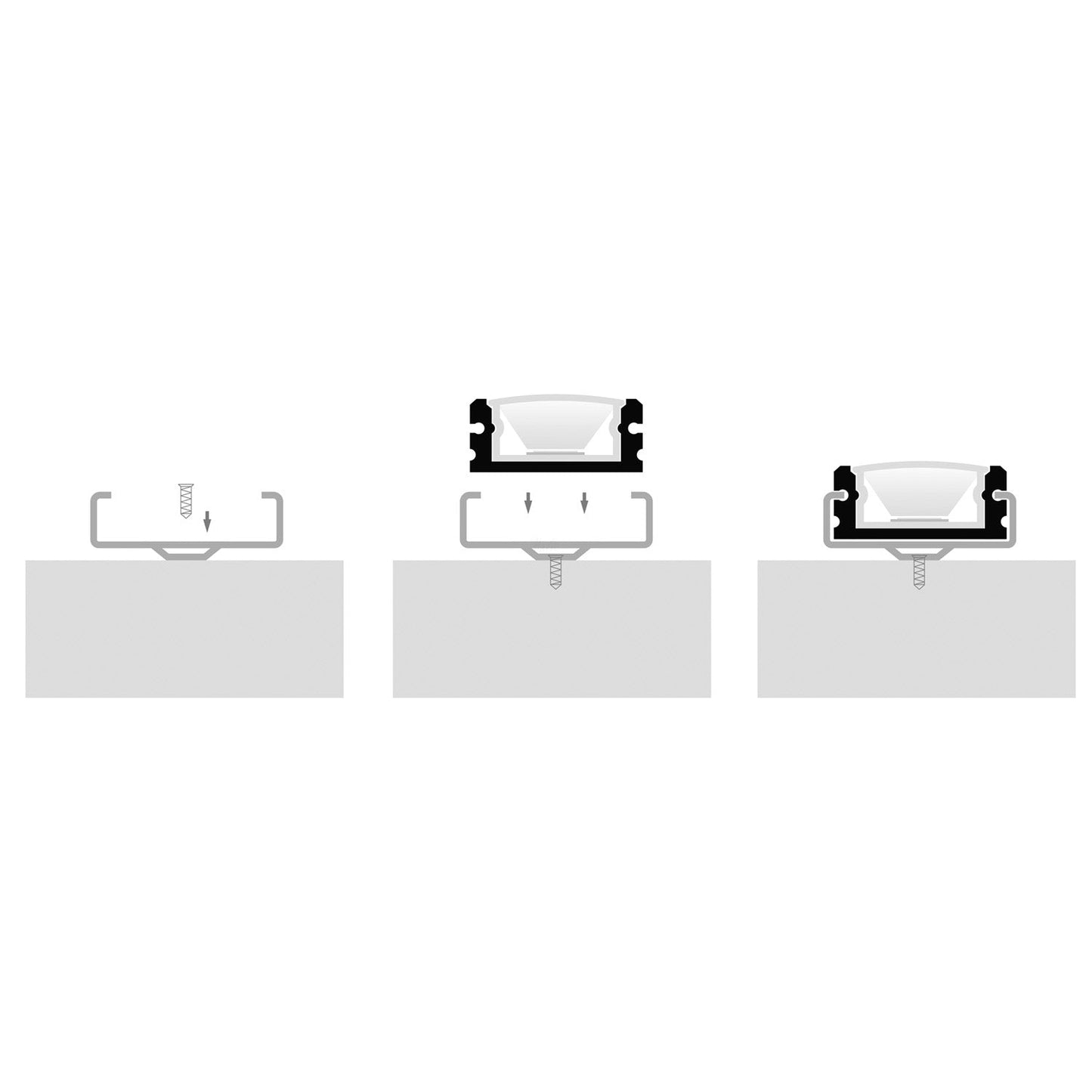 2x End Caps to suit HV9693-1808 - 1 plain & 1 with cable entry hole