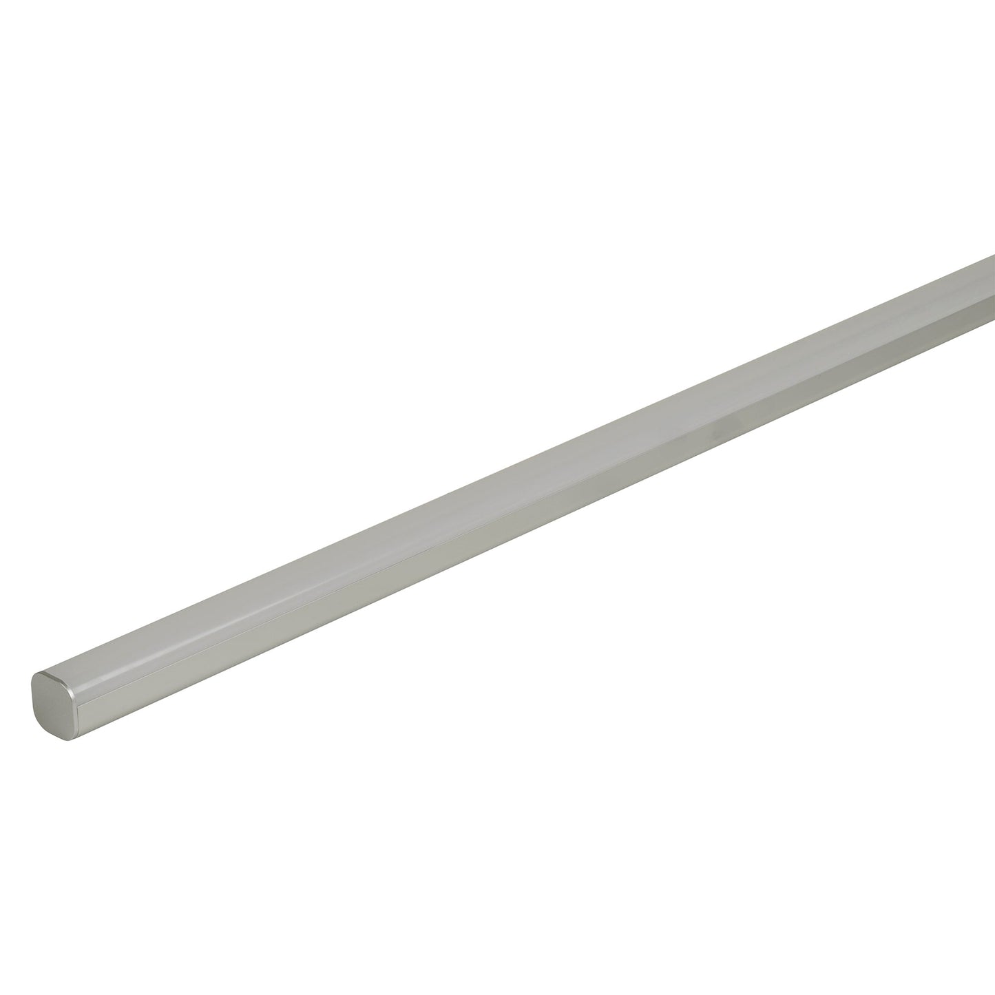 Silver 30x30mm Aluminium profile with diffuser kit per metre, (kit includes custom cut length + 2x End Caps Per Length)