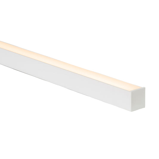 Hv9693-3537-Wht - White Deep Square Aluminium Profile