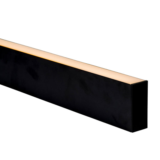 Hv9693-3890-Blk - Black Deep Square Aluminium Profile