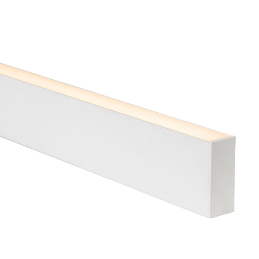 Hv9693-3890-Wht - White Deep Square Aluminium Profile