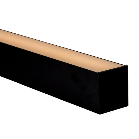 Hv9693-8090-Blk - Large Black Deep Square Aluminium Profile