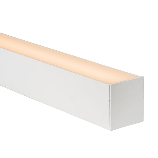 Hv9693-8090-Wht - Large White Deep Square Aluminium Profile