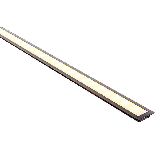 Hv9695-2507-Blk - Black Shallow Square Winged Aluminium Profile