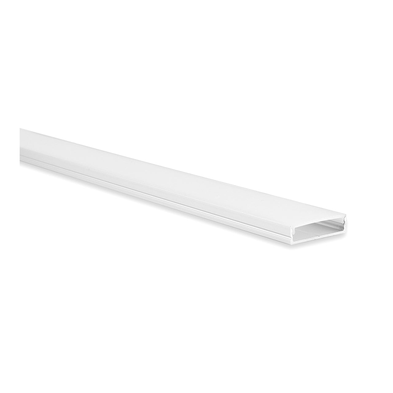 Shallow Square Aluminium Profile with Standard Diffuser - Kit - 2 Metre length