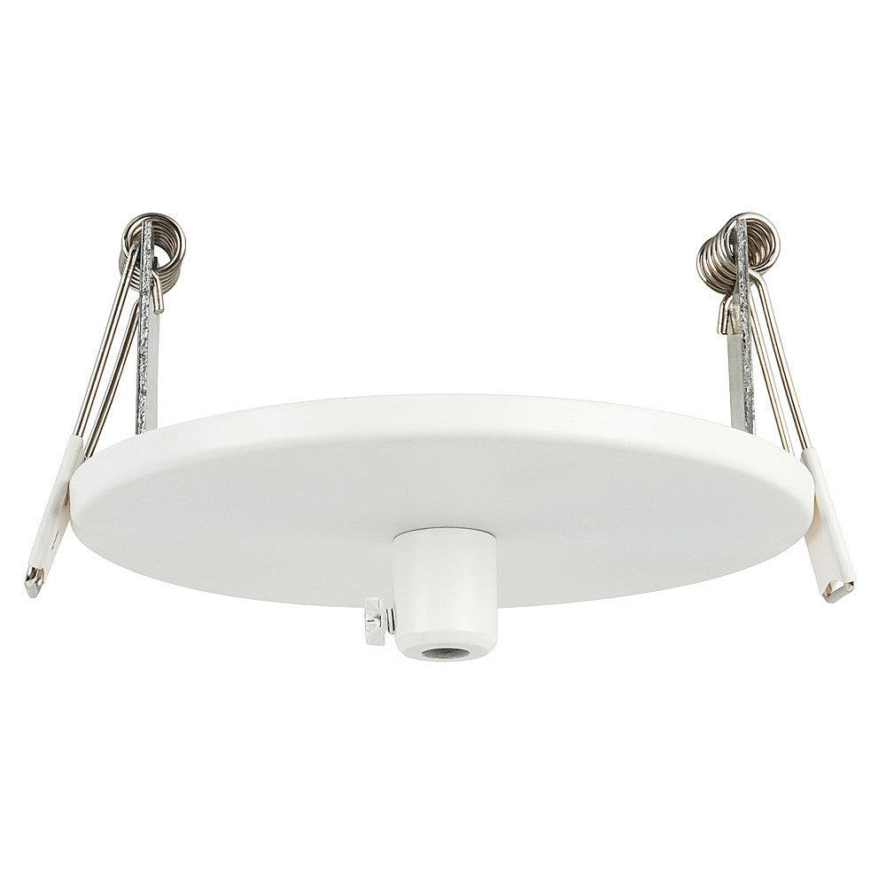 100mm Recessed Round Canopy White 90mm Cutout
