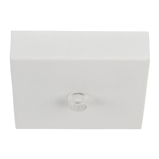 100mm Surface Mounted Square Canopy White 
