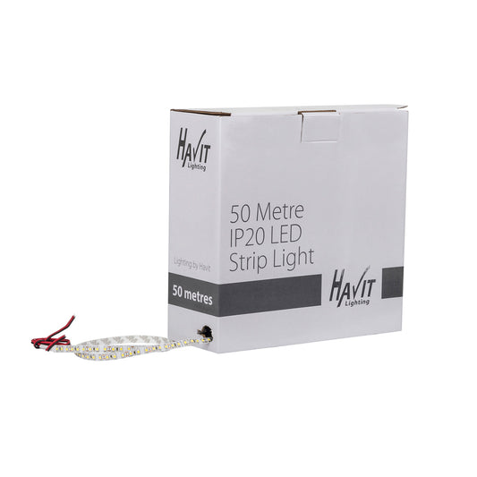 50m Roll 9.6w 3528 Strip Lighting - IP20 HV9723-IP20-120-5k-50m