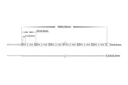 19.2W 2216 Strip Lighting - IP20 / 30 Metre Roll