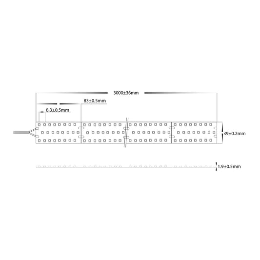 46W 2835 Strip Lighting - IP20 / 5 Metre Roll