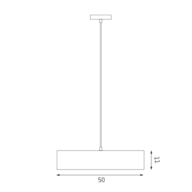 Mara Drum Pendant Light - Grey