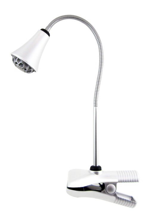Lux Clamp 3 Watt LED Desk Lamp White