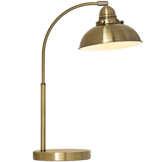 Manor Metal Table Lamp - Weathered Brass