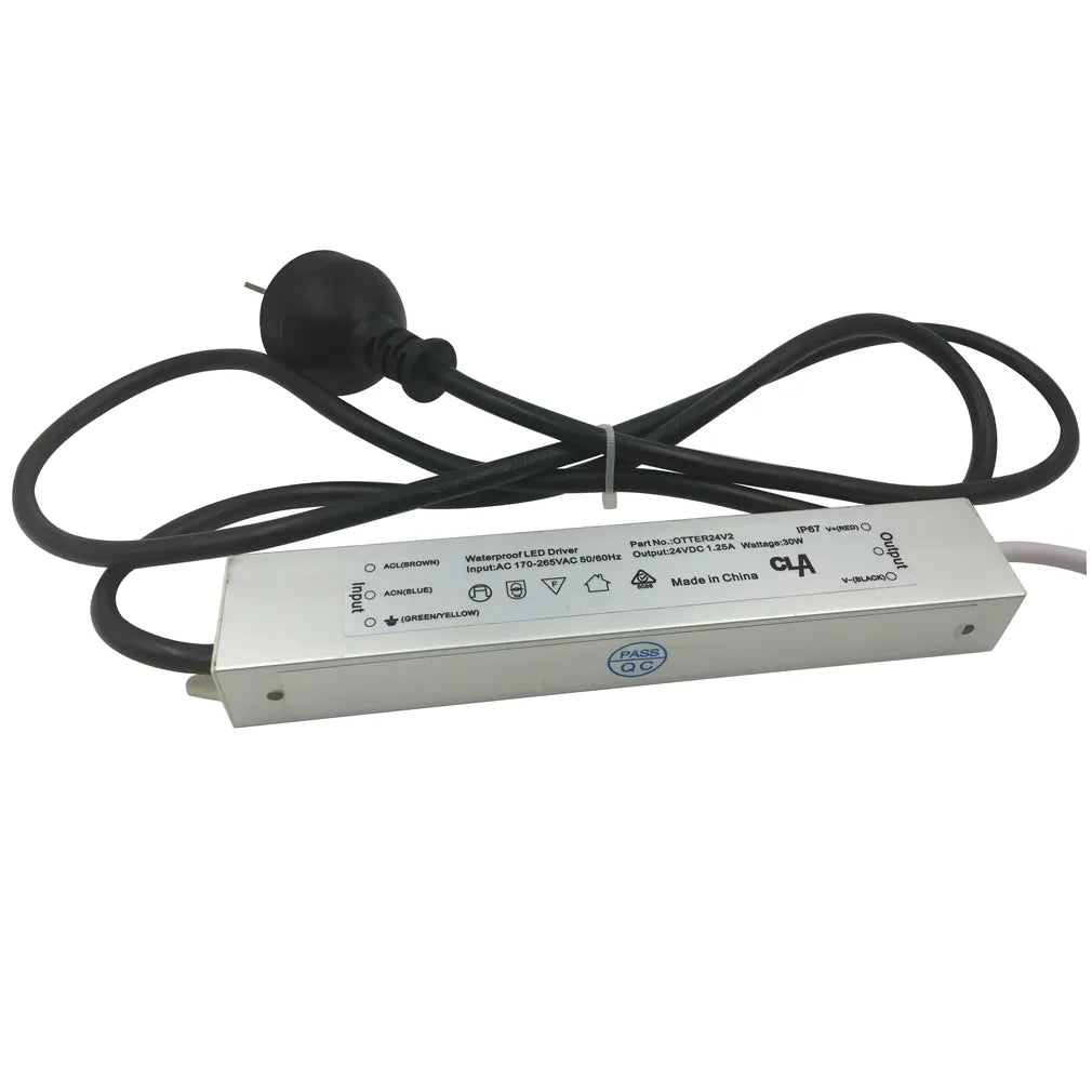24V Waterproof Constant Voltage LED Drivers IP67 (30W)