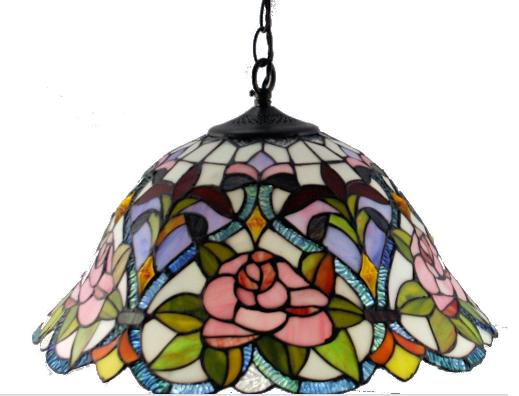 18 inch top glass pendant light