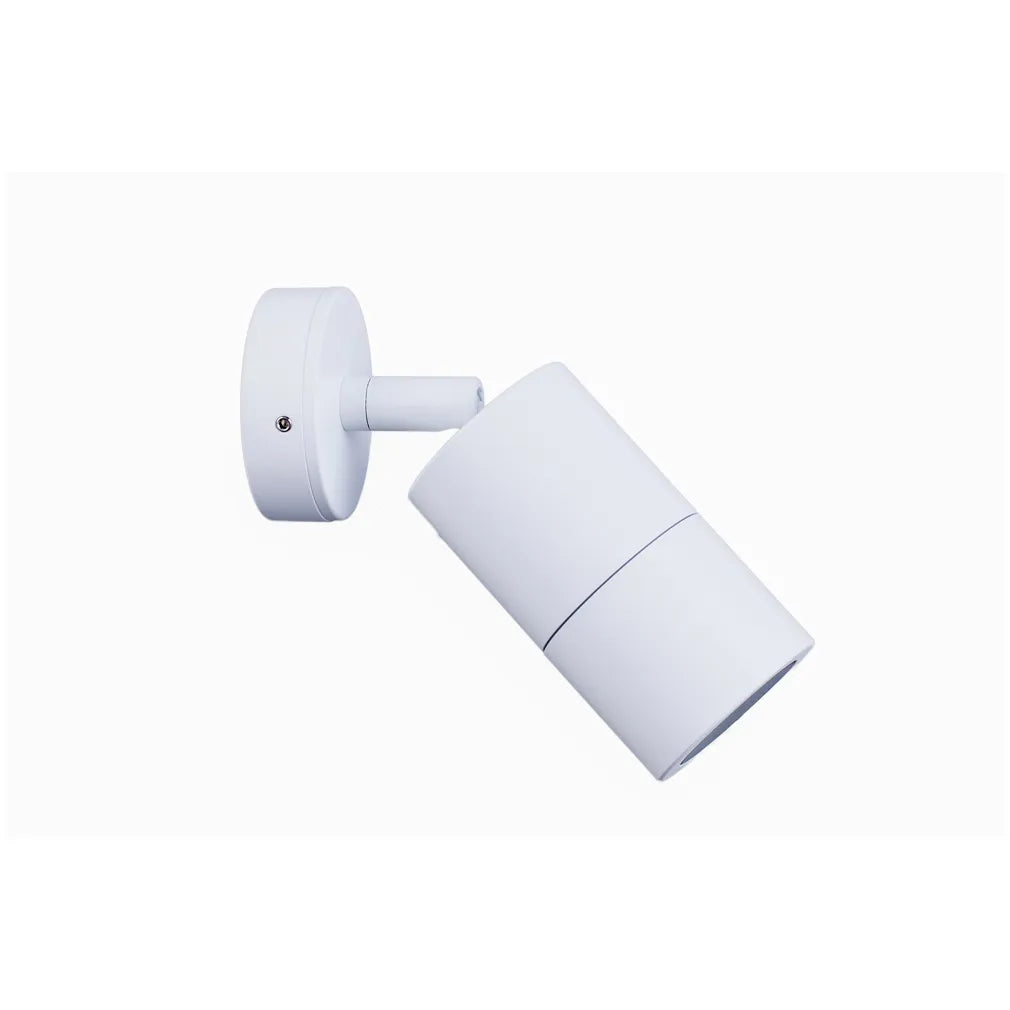 MR16 Exterior Wall Pillar Spot Lights (White Aluminium)