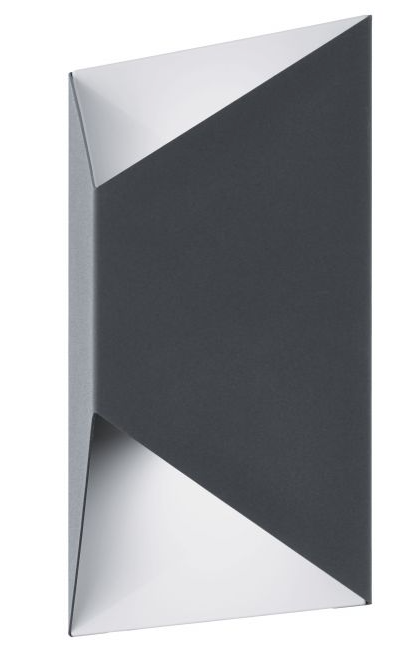 Predazzo Anthracite White Up Down Exterior Wall Light