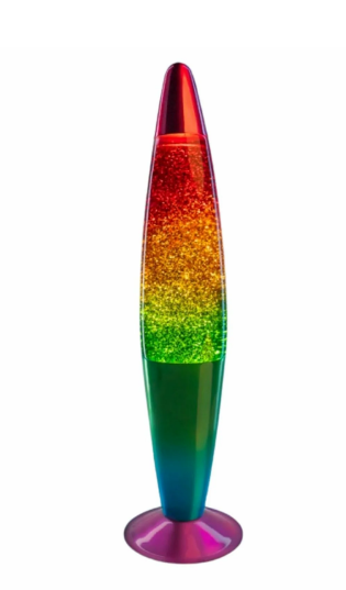 Rainbow Glitter Lamp
