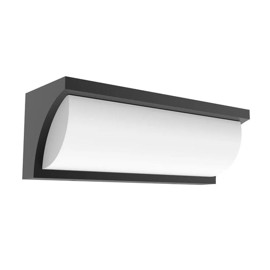 REPISATRI: Exterior LED Tri-CCT Curved Wedge Surface Mounted Wall Lights IP65