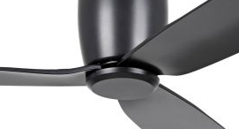 Seacliffe Dc 112cm Hugger Matt Black  Absplastic Ceiling Fan