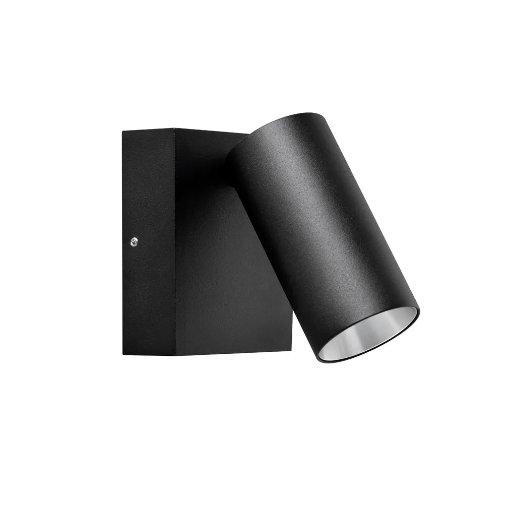 SEC: Surface Mounted LED Tri-CCT Single Adjustable Wall/Pillar Light (Matte Black)