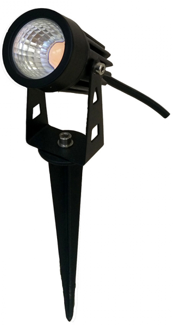 Spencer 3 Watt 6000k LED Exterior Matt Black Spike Light