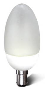 3 Watt 3000k Warm White B15 LED Candle Globe