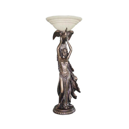Art Deco Lady With Bird