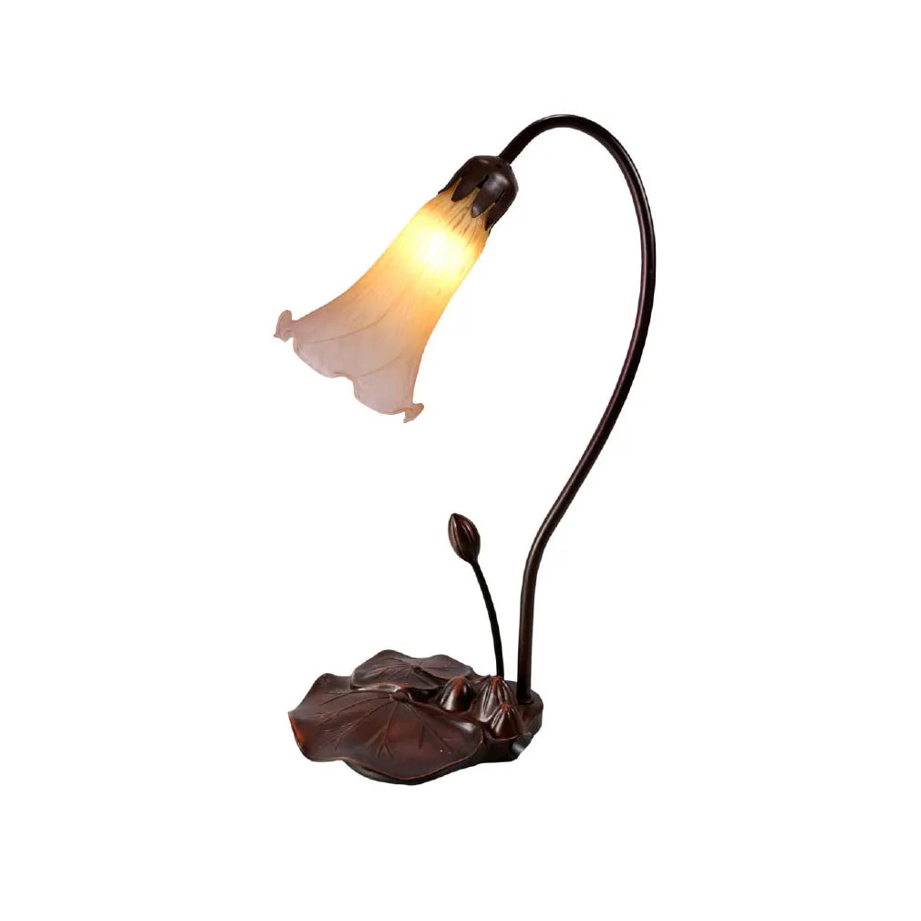 Single Lily Lamp Pink