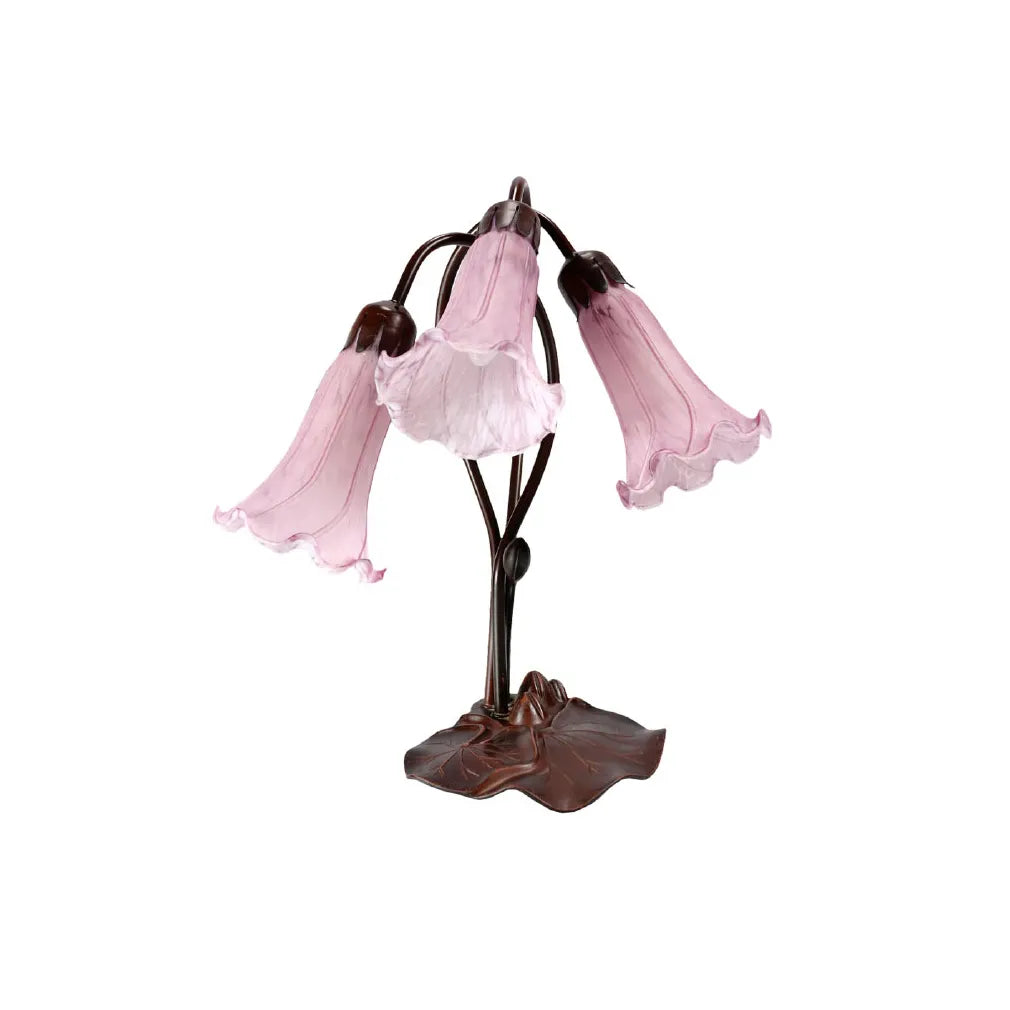 Triple Lily Lamp Purple