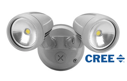 Twin 30 Watt 5000k Natural White LED Spot Silver