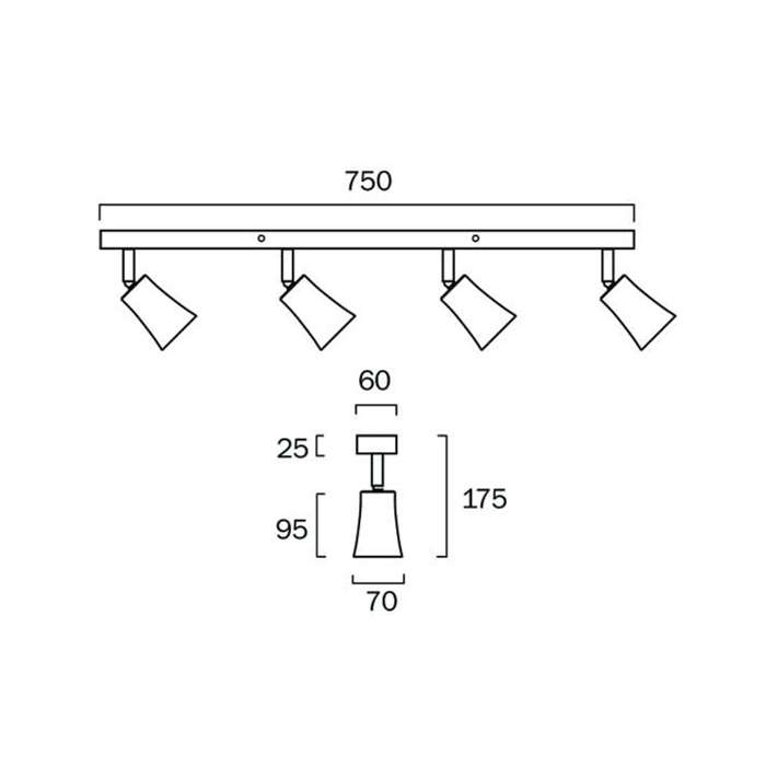 Alvey 4 Spot Light Bar