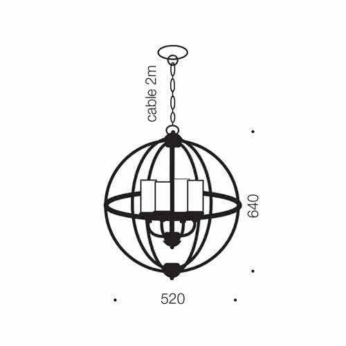 Bodum 4 Light Metal Spherical Pendant