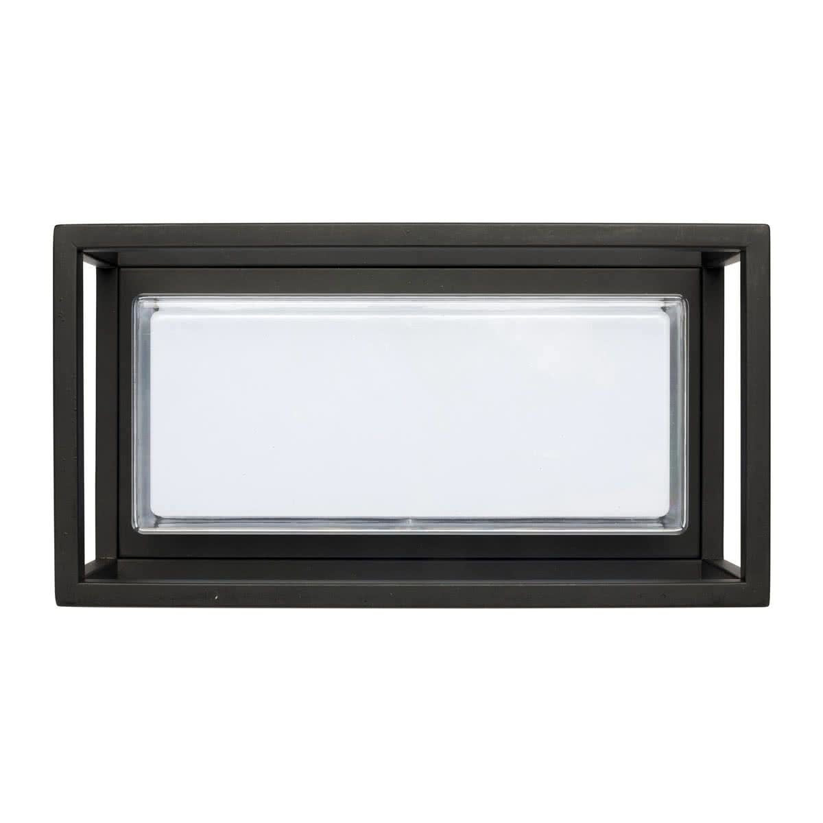 Bolton Black Rectangle LED Outdoor Wall Light
