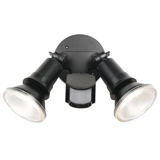 Comet 20w LED Twin Adjustable Outdoor Spotlight With Motion Sensor