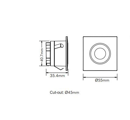 3w LED Step Lightstep-519wh/Tc