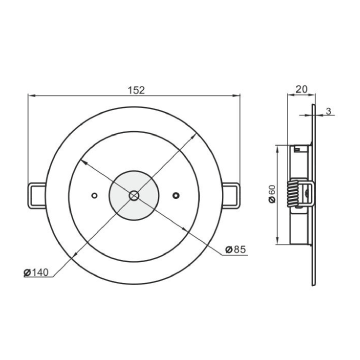 Led Emergency Lightsp-3001 Wh
